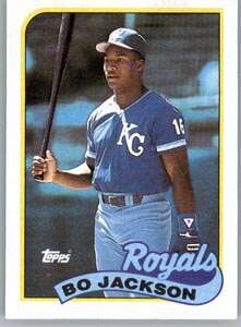 1989 Topps 540 Bo Jackson Kansas City Royals Position – OF (Out Field)  Baseball MLB Front