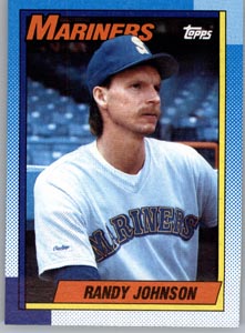 1990 Topps 431 Randy Johnson Seattle Mariners Position – P (Pitcher)  Baseball MLB Front